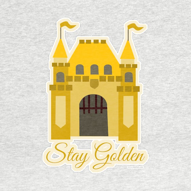 Cute Golden Theme Style Castle Art Pattern by Tshirtfort